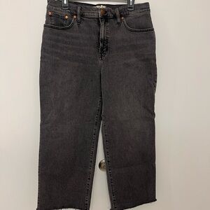 Madewell Dark Gray Denim Jeans